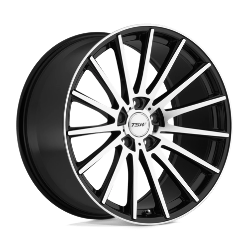TSW CHICANE GLOSS BLACK W/ MIRROR CUT FACE 5X120 19X8.5 +15 76.1HB