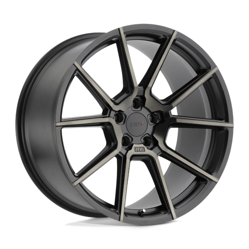 TSW CHRONO MATTE BLACK W/ MACHINE FACE & DARK TINT 5X120 20X9 +35 76.1HB