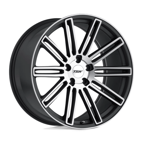 TSW CROWTHORNE MATTE GUNMETAL W/ MATTE MACHINE FACE 5X120 20X10 +40 76.1HB