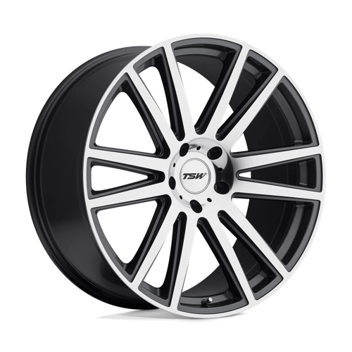 TSW GATSBY GUNMETAL W/ MIRROR CUT FACE 5X112 20X10 +44 66.56HB