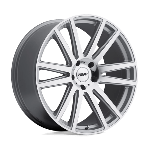 TSW GATSBY SILVER W/ MIRROR CUT FACE 5X120 20X10 +37 76.1HB