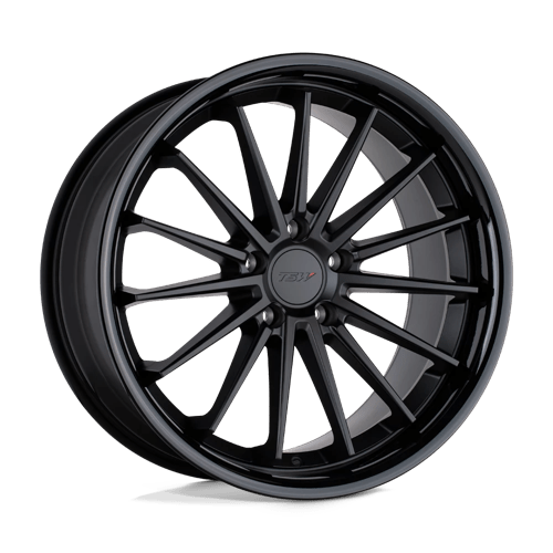 TSW MARINA MATTE BLACK W/ GLOSS BLACK LIP 5X120 20X8.5 +35 76.1HB