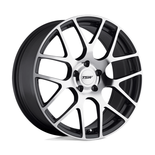 TSW NURBURGRING GUNMETAL W/ MIRROR CUT FACE 5X120 19X10.5 +27 76.1HB