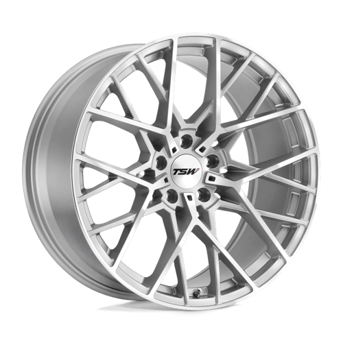 TSW SEBRING SILVER W/  MIRROR CUT FACE 5X112 17X8 +42 72.1HB