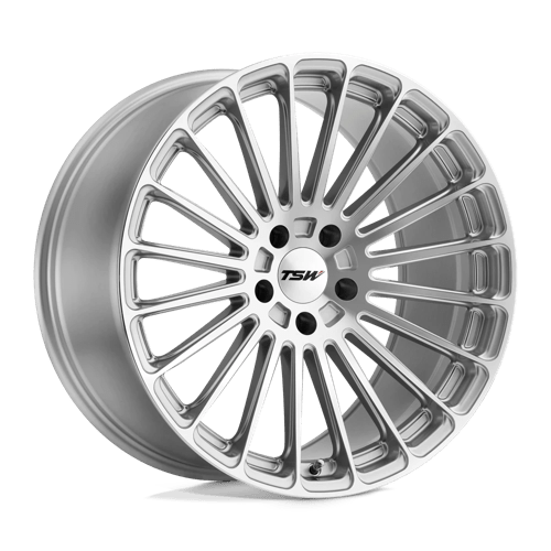 TSW TURBINA TITANIUM SILVER W/ MIRROR CUT FACE 5X120 20X10.5 +25 76.1HB