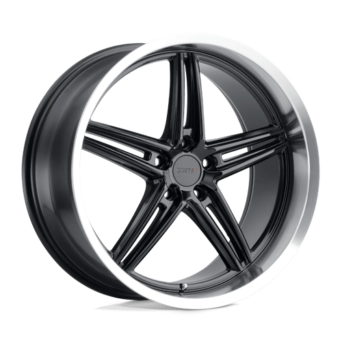 TSW VARIANTE GLOSS BLACK W/ MACHINED LIP 5X112 18X9.5 +39 66.56HB