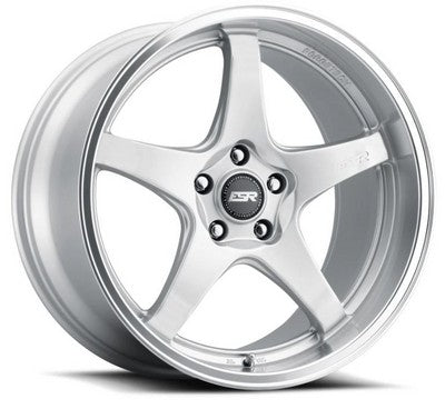 ESR AP5 Hyper Silver Machined Lip 18x8.5 5x100 et30 cb72.6