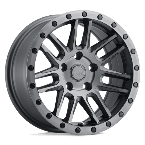 Black Rhino ARCHES MATTE BRUSHED GUNMETAL W/ BLACK BOLTS 5x114.3 19X8 +30 76.1HB