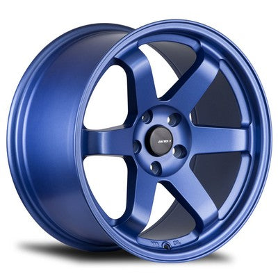 AV-06 MATTE BLUE 18x9.5 5x114.3 et24 cb73.1