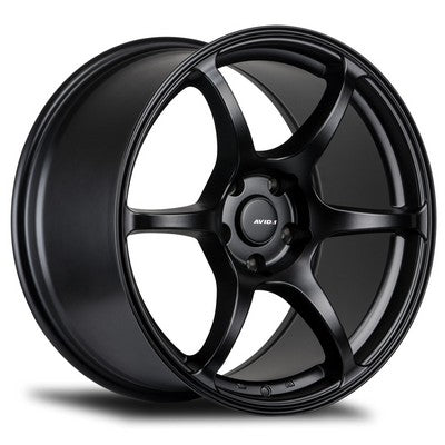 AV-26 MATTE BLACK 18x8.5 5x100 et35 cb73.1