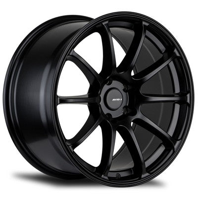 AV-27 MATTE BLACK 18x9.5 5x100 et38 cb73.1