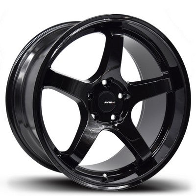 AV-28 Gloss Black 18x9.5 5x114.3 et35 cb73.1