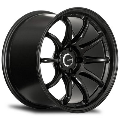 AV-40 MATTE BLACK 17x8 5x114.3 et35 cb73.1
