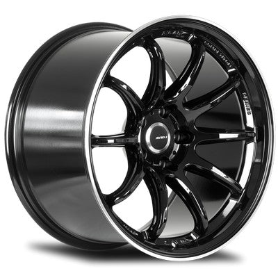 AV-40 Gloss Black 17x8 4x100 et35 cb73.1