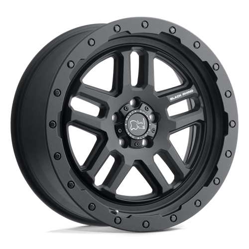 Black Rhino BARSTOW TEXTURED MATTE BLACK 6X5.5 20X9.5 +12 112.1HB