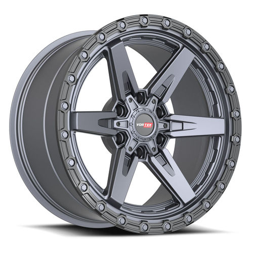 VORTEK VRT-602MTB Matte Titanium Black Bead Ring 20X9 6x135/6x139.7 +20 106.1HB