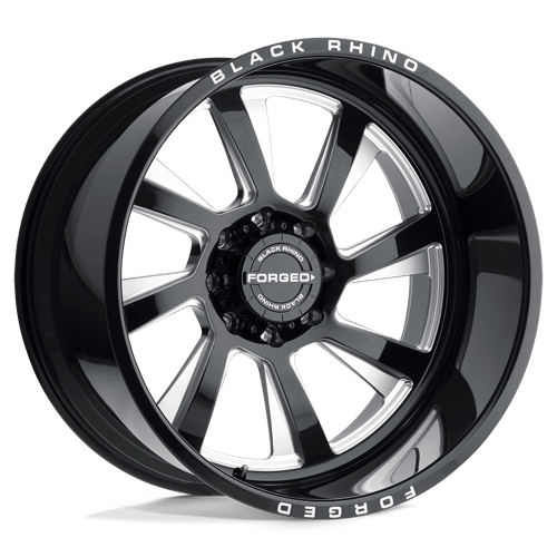 Black Rhino BLASTER GLOSS BLACK W/ MILLED SPOKES - DIRECTIONAL 6X5.5 22X14 -76 112.1HB
