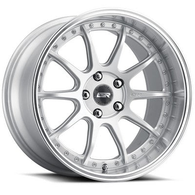 ESR CS12 HYPER SILVER MACHINE LIP 18x8.5 5X114.3 ET30 CB72.6