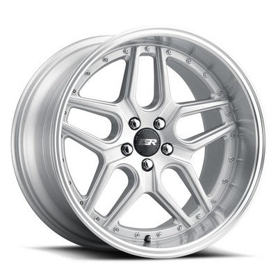 ESR CS15 Hyper Silver Machined Lip 18x8.5 CUSTOM et30 cb72.6