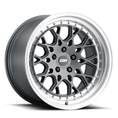 ESR CS3 MATTE GRAPHITE/MATTE MACHINE LIP 18x9.5 5X114.3 ET22 cb72.6