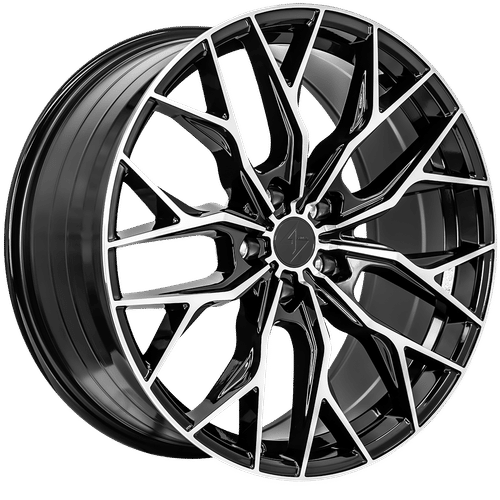 Sentali Street SS2 Gloss Black Machined Face 20X9 5x114.3 +35 73.1HB