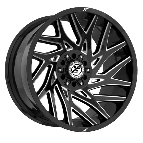 XF OFFROAD XF-229 Gloss Black Milled 20X9 5x127/5x139.7 +12 78.1HB