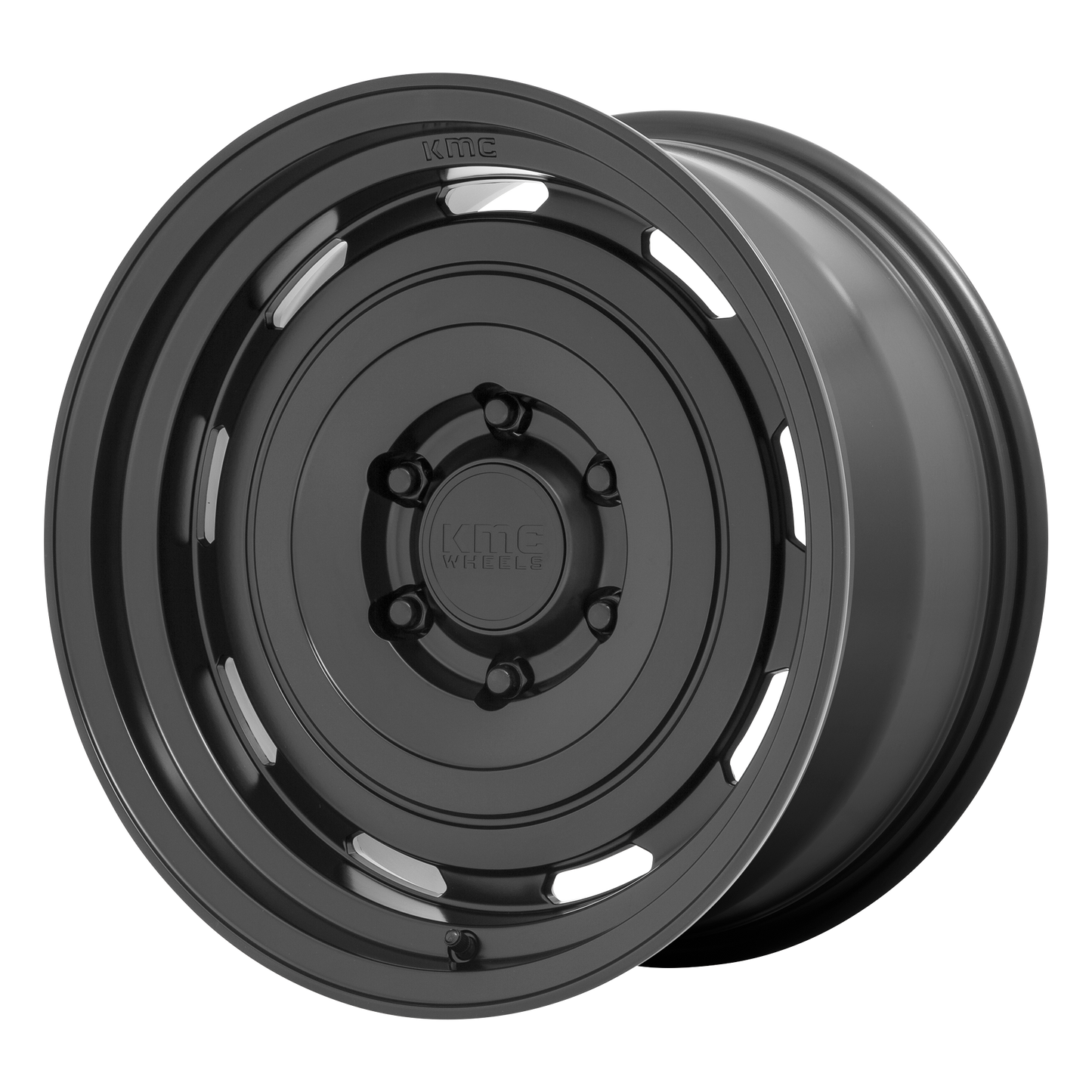 KMC KM720 ROSWELL SATIN BLACK 6X5.5 17X8.5 +18 106.1HB