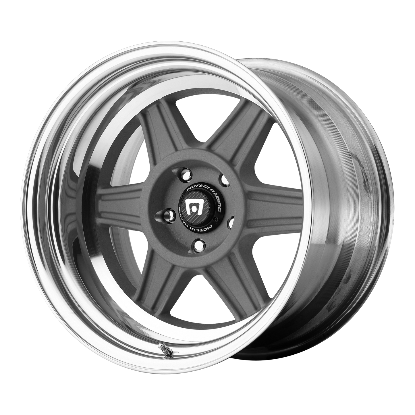 Motegi MR224 MAG GRAY W/ POLISHED BARREL BLANK 16X7 +XX 72.56HB