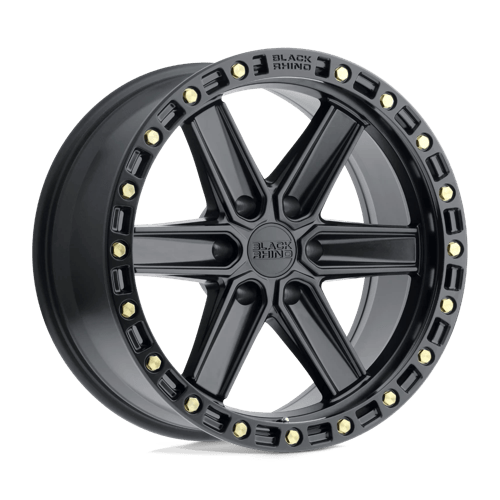 Black Rhino HENDERSON MATTE BLACK W/ BRASS BOLTS 6X5.5 20X9.5 -18 112.1HB
