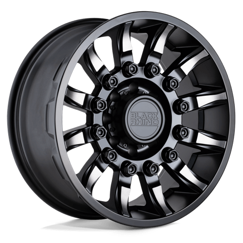Black Rhino MISSION MATTE BLACK W/ MACHINED TINTED SPOKES 6X5.5 18X9 -18 112.1HB