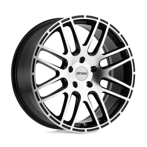 Petrol P6A GLOSS BLACK W/ MACHINED CUT FACE 5X120 18X8 +35 76.1HB