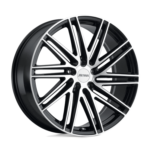 Petrol P1C GLOSS BLACK W/ MACHINED FACE 5X112 20X8.5 +40 72.1HB