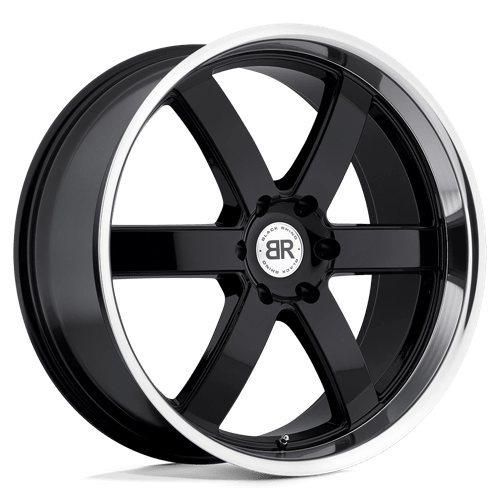 Black Rhino PONDORA GLOSS BLACK W/ MACHINE RING 6X5.5 20X8.5 +18 112.1HB