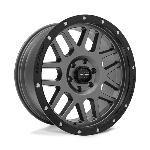 Pro Comp Alloys PA40 VERTIGO DARK GRAY W/ BLACK LIP 5X5.0 17X9 -6 83.06HB