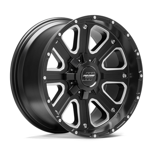 Pro Comp Alloys PA72 AXIS SATIN BLACK MILLED 6X135/5.5 17X9 -6 108HB