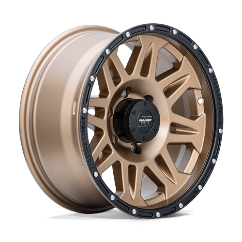 Pro Comp Alloys PA5 TORQ MATTE BRONZE W/ BLACK LIP 5X5.0 17X9 -6 78.1HB