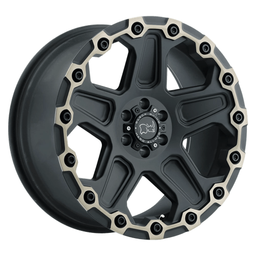 Black Rhino COG MATTE BLACK W/ MACHINED FACE & DARK MATTE TINT 5X5.0 20X9.5 -18 71.5HB